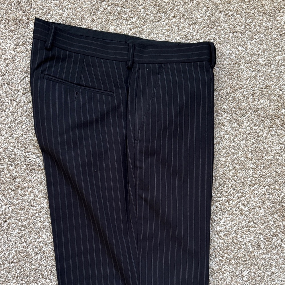Express Black Pinstripe Dress Pants 34x34
